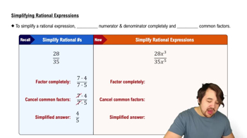 Simplifying Rational Expressions