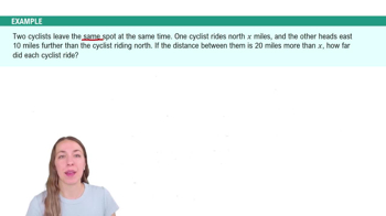 Applications of Quadratic Equations Example 5