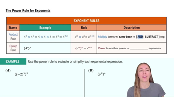 The Power Rule for Exponents
