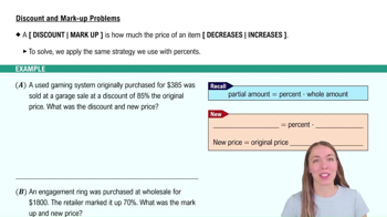 Discount & Mark-up Problems
