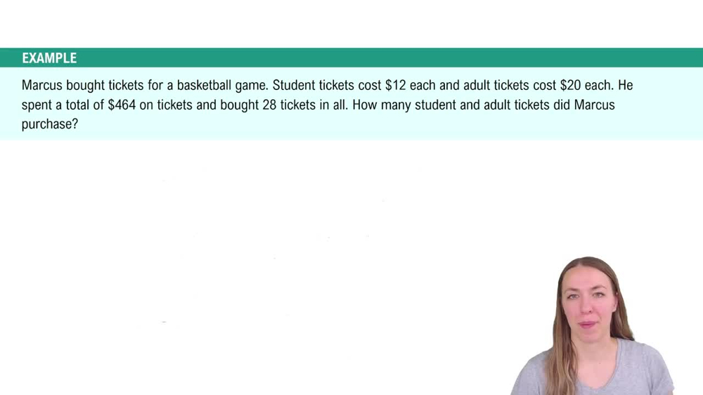 Intro to Mixture Problems Example 1