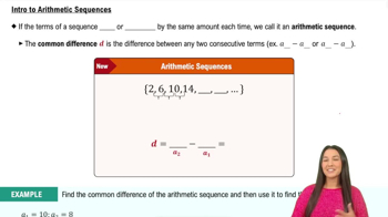 Intro to Arithmetic Sequences