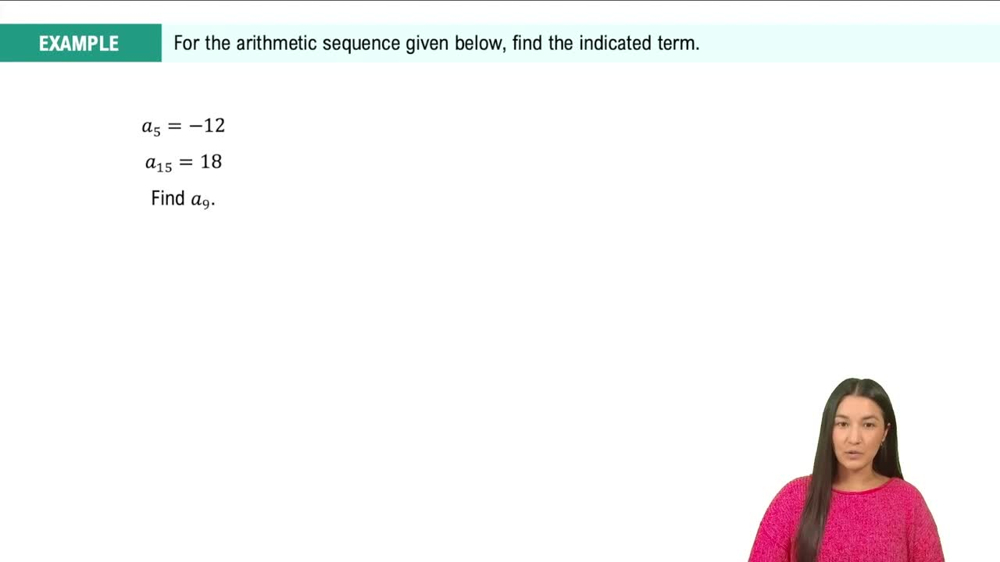 General Term of an Arithmetic Sequences Example 1