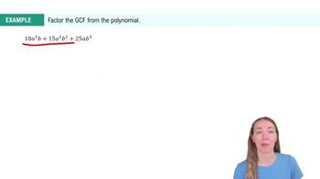 Factoring the GCF out of Polynomials Example 2