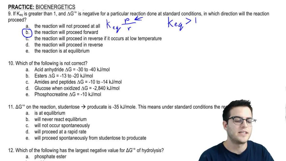 Practice - Bioenergetics 1