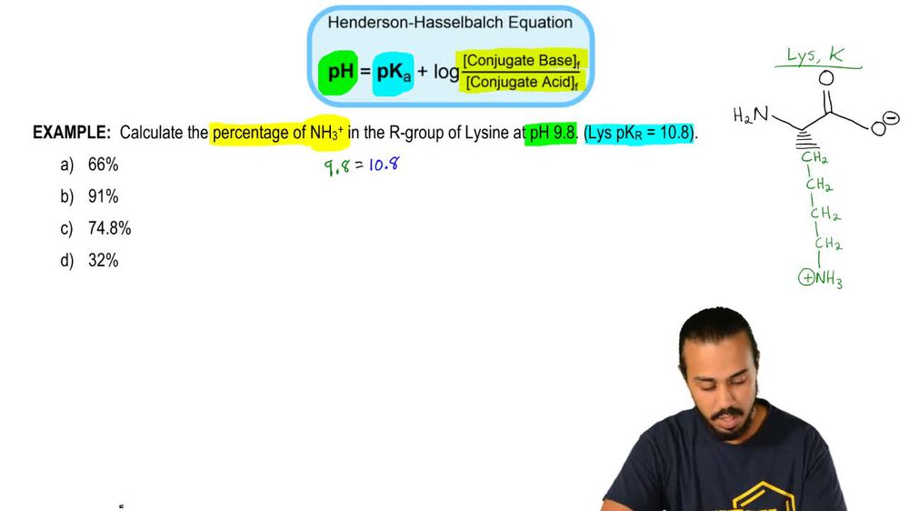 Amino Acids and Henderson-Hasselbalch