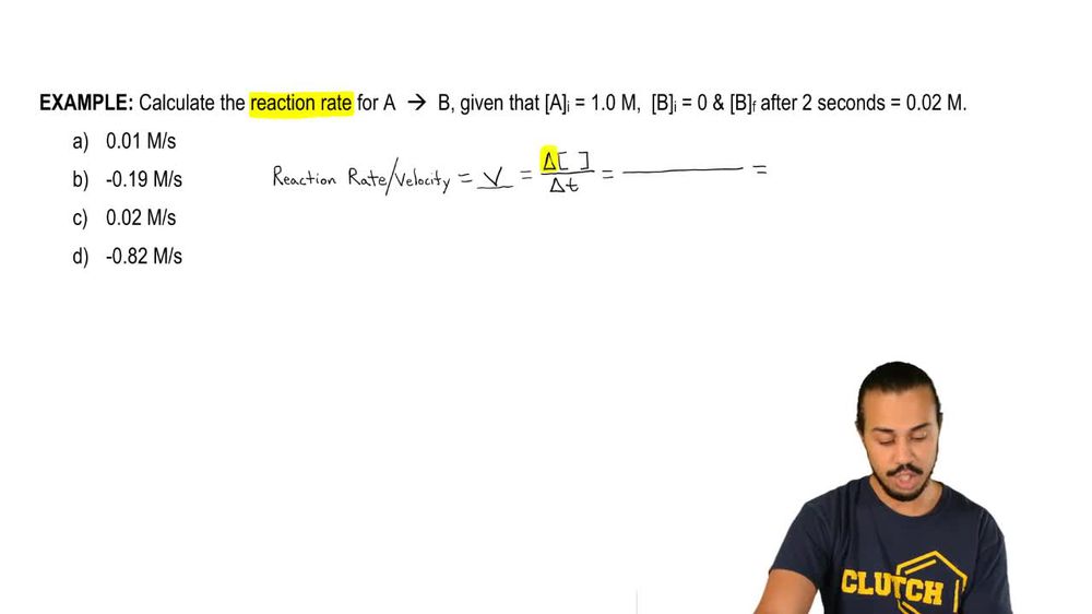 Reaction Rate Example 1