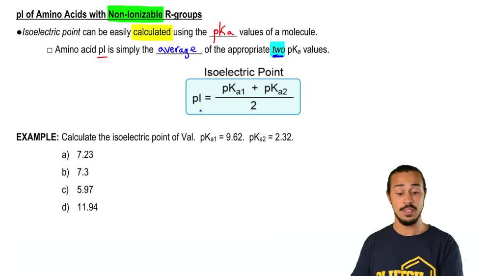 Isoelectric Point of Amino Acids