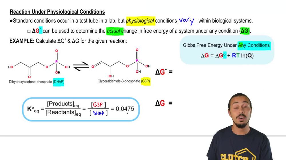 Gibbs Free Energy (Physiological Conditions)