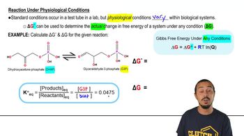 Gibbs Free Energy (Physiological Conditions)