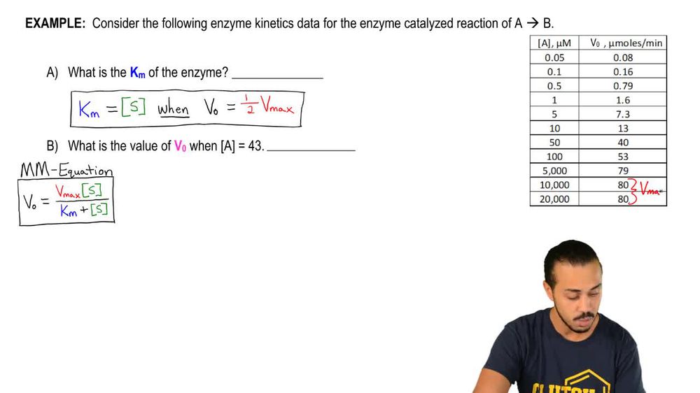 Michaelis-Menten Equation Example 1