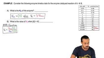 Michaelis-Menten Equation Example 1