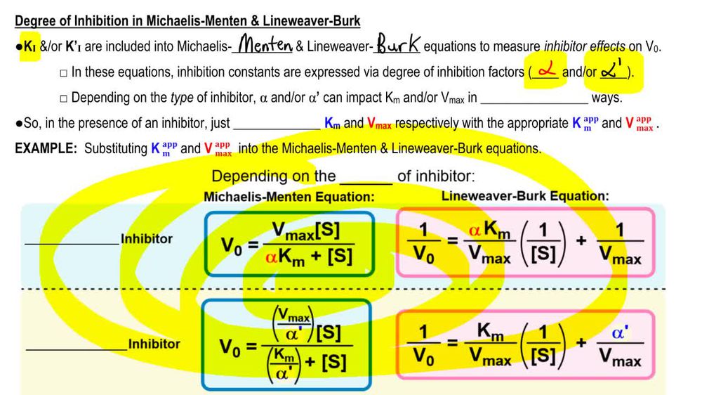 Inhibition Effects on Reaction Rate