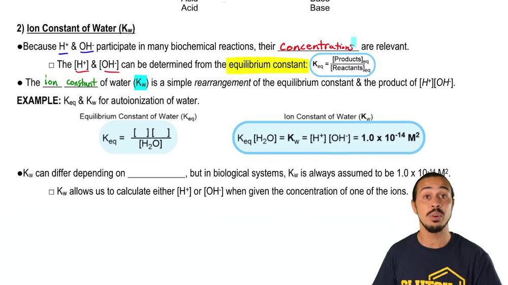 Ion Constant of Water (Kw)