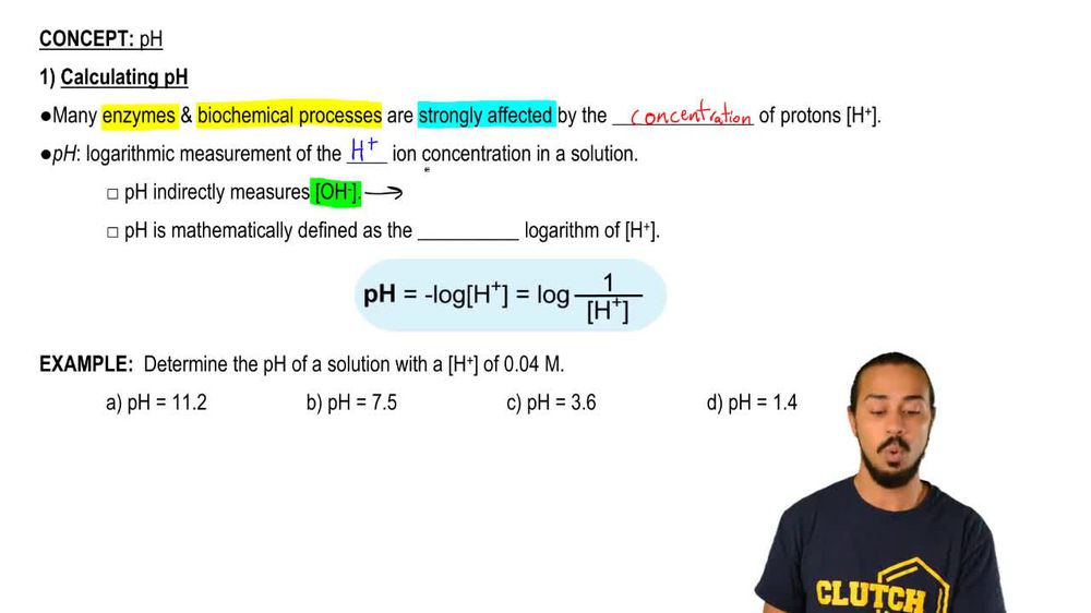 Calculating pH
