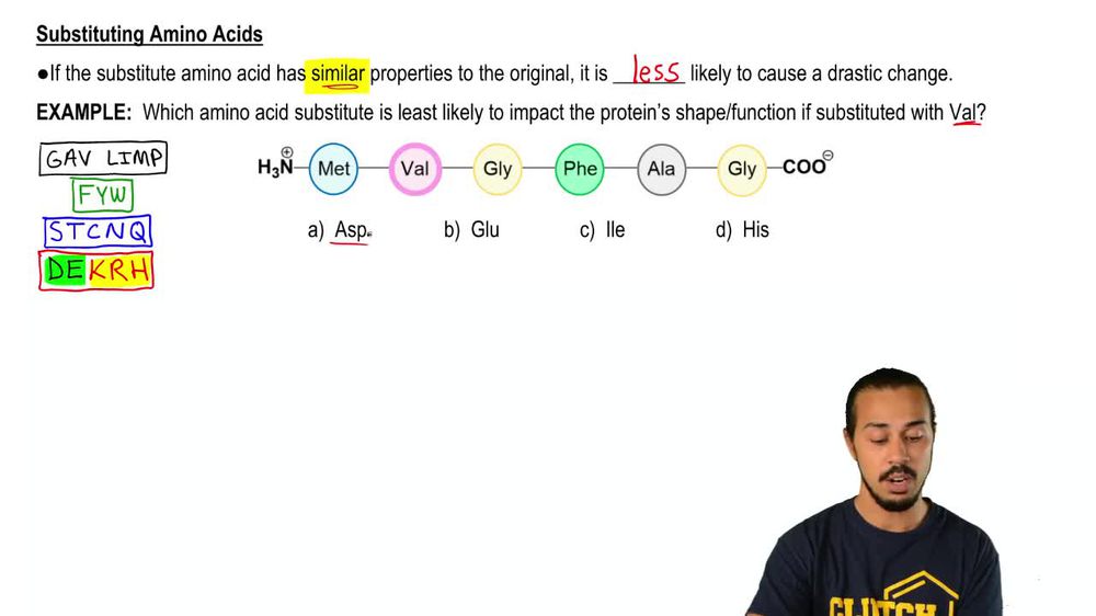 Altering Primary Protein Structure