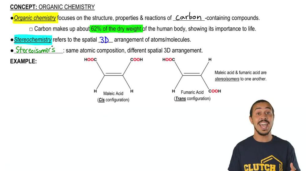 Organic Chemistry & Stereochemistry
