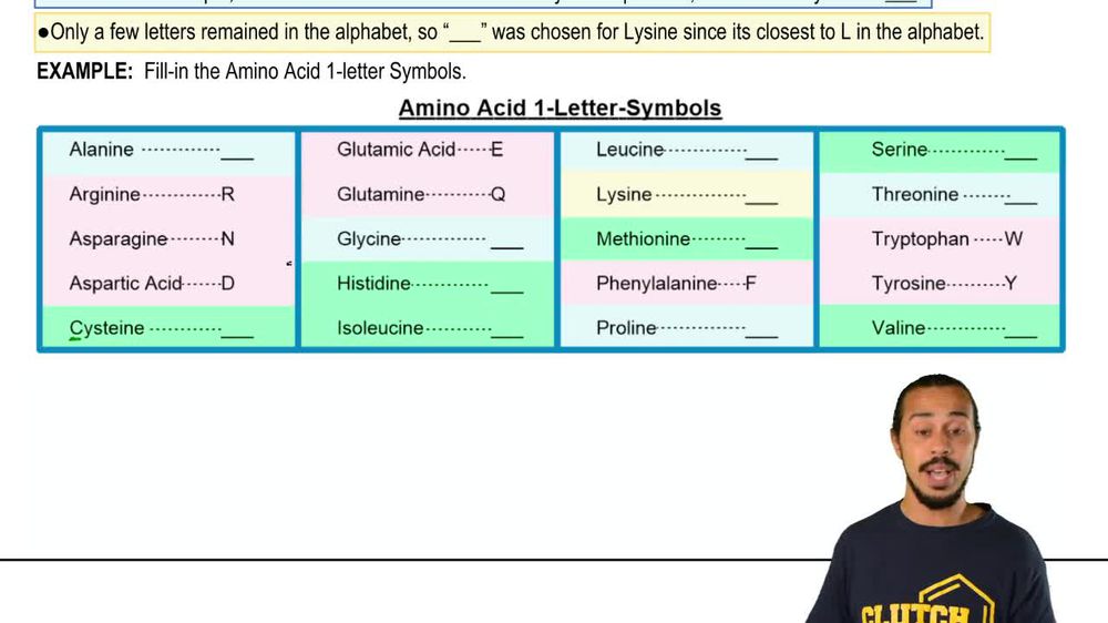 Other Amino Acid 1-Letter Codes
