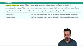 Introduction to Community Interactions Example 1
