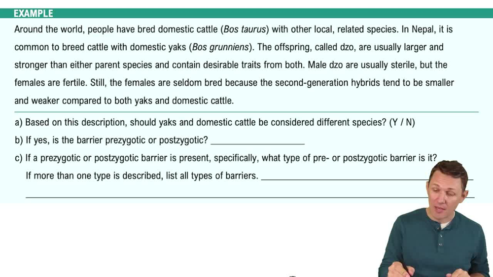 The Biological Species Concept Example 4