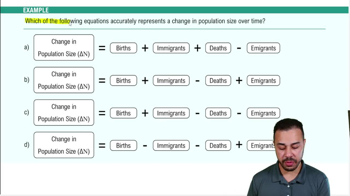 Introduction to Population Ecology Example 2