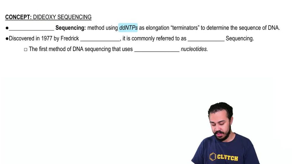 Dideoxy Sequencing