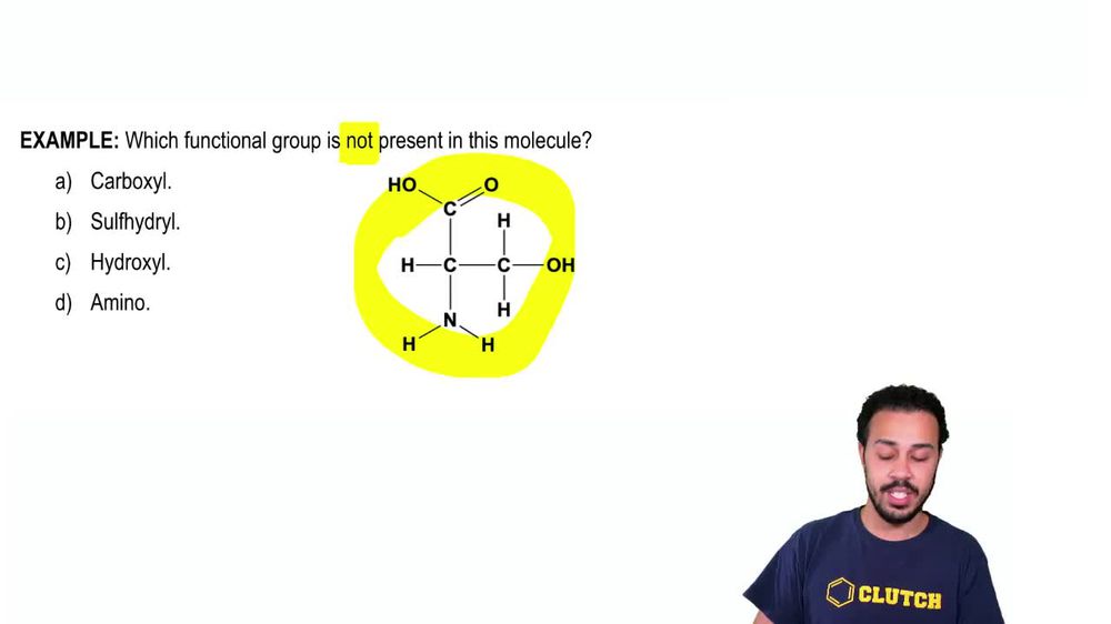 Functional Groups Example 1