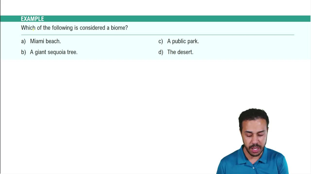 Introduction to Terrestrial Biomes Example 1