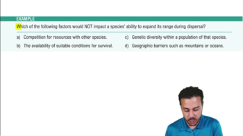 Biogeography Example 1