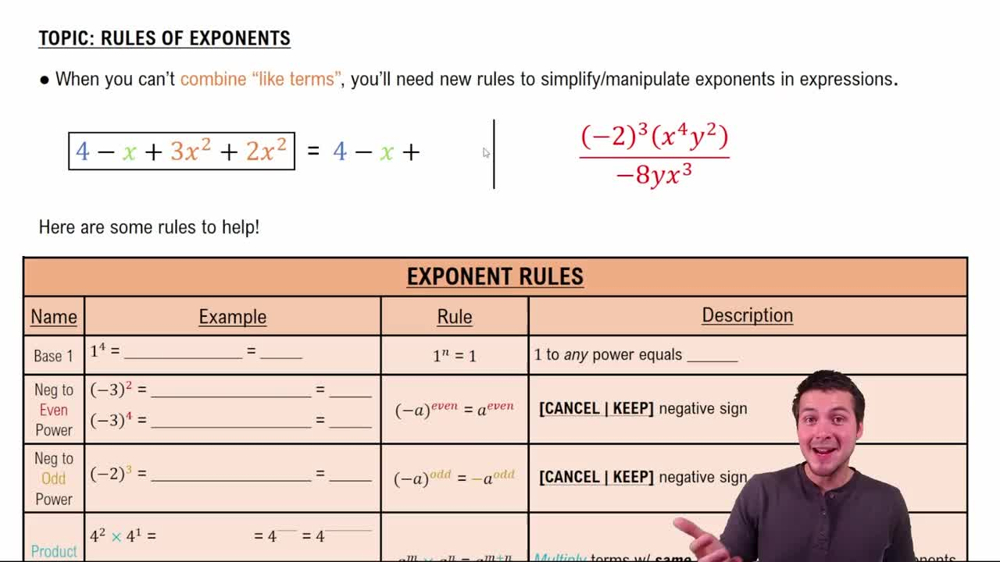 Introduction to Exponent Rules