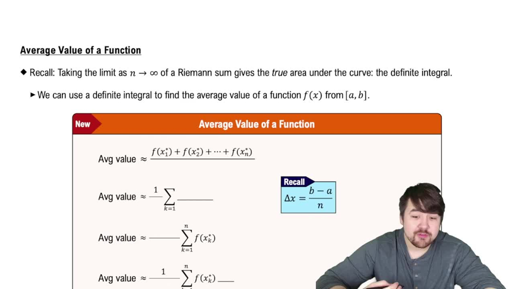 Average Value of a Function