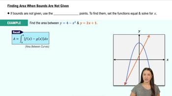 Finding Area When Bounds Are Not Given