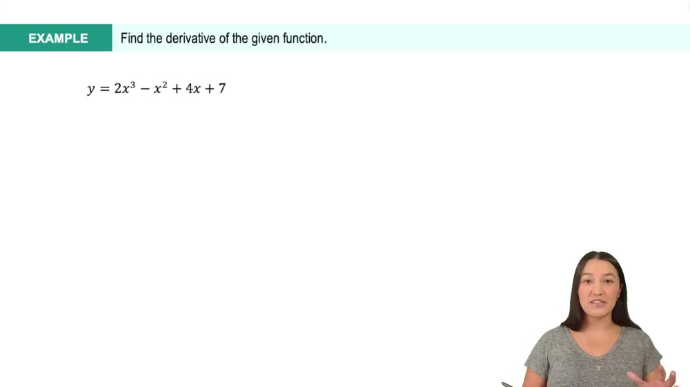 The Power Rule: Negative & Rational Exponents Example 1