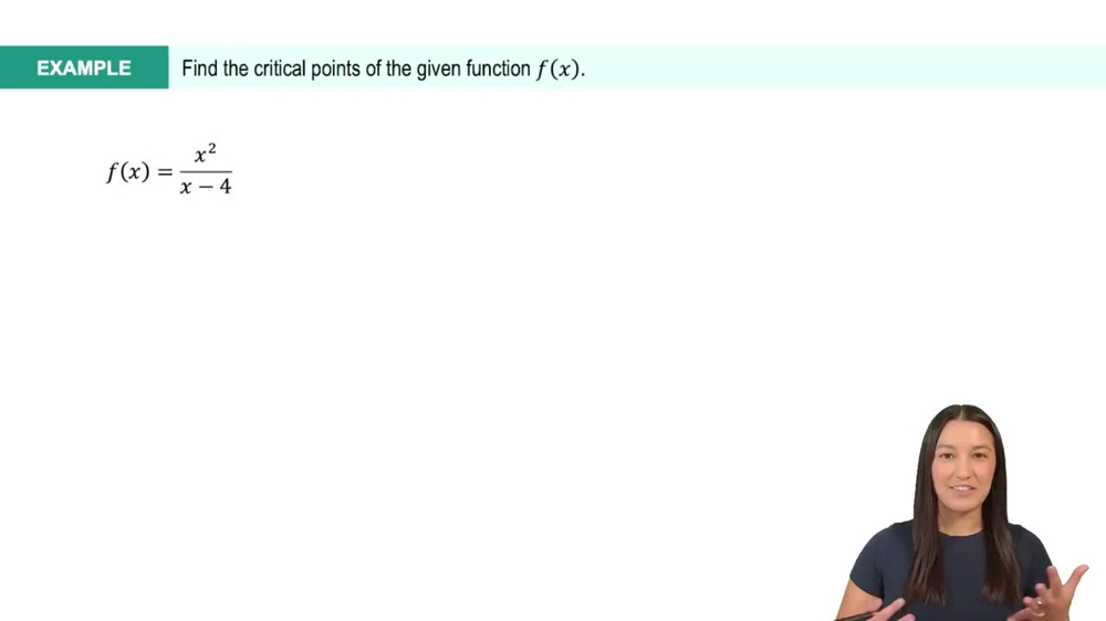 Critical Points Example 1