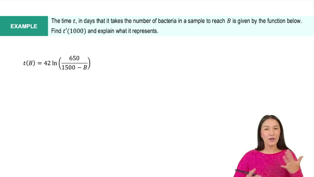 Derivative of the Natural Logarithmic Function Example 5