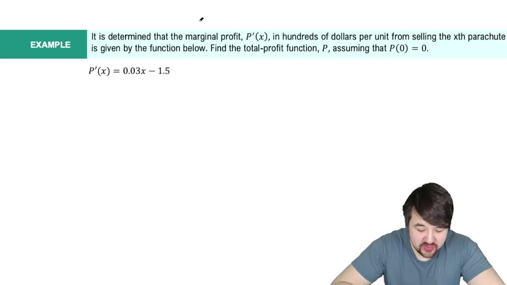 Additional Rules for Indefinite Integrals Example 1