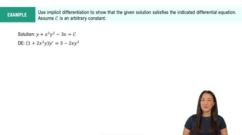 Verifying Solutions of Differential Equations Example 5