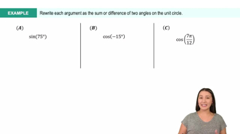 Sum and Difference of Sine & Cosine Example 3