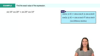 Sum and Difference of Sine & Cosine Example 4