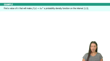 Probability Density Function (PDF) Example 3