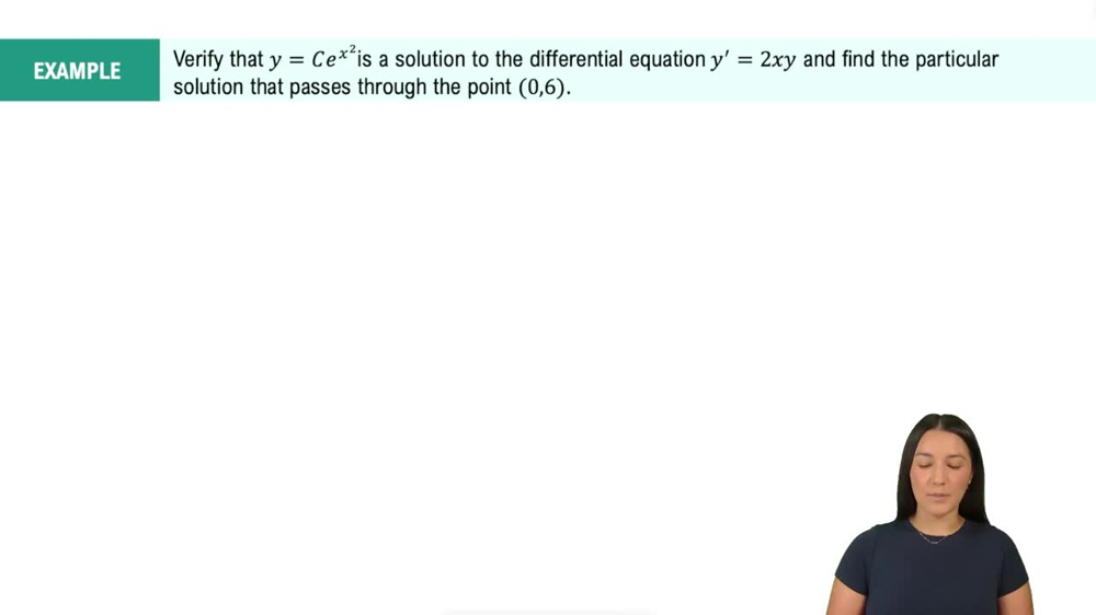 Solutions to Basic Differential Equations Example 6