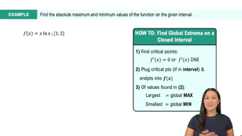 Finding Global Extrema (Extreme Value Theorem) Example 3