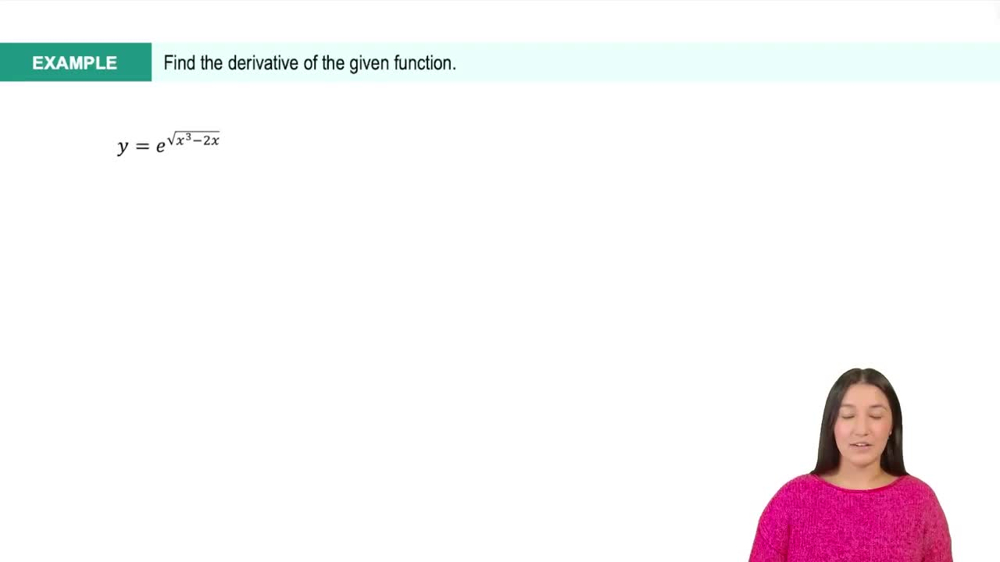 Derivative of the Natural Exponential Function (e^x) Example 2