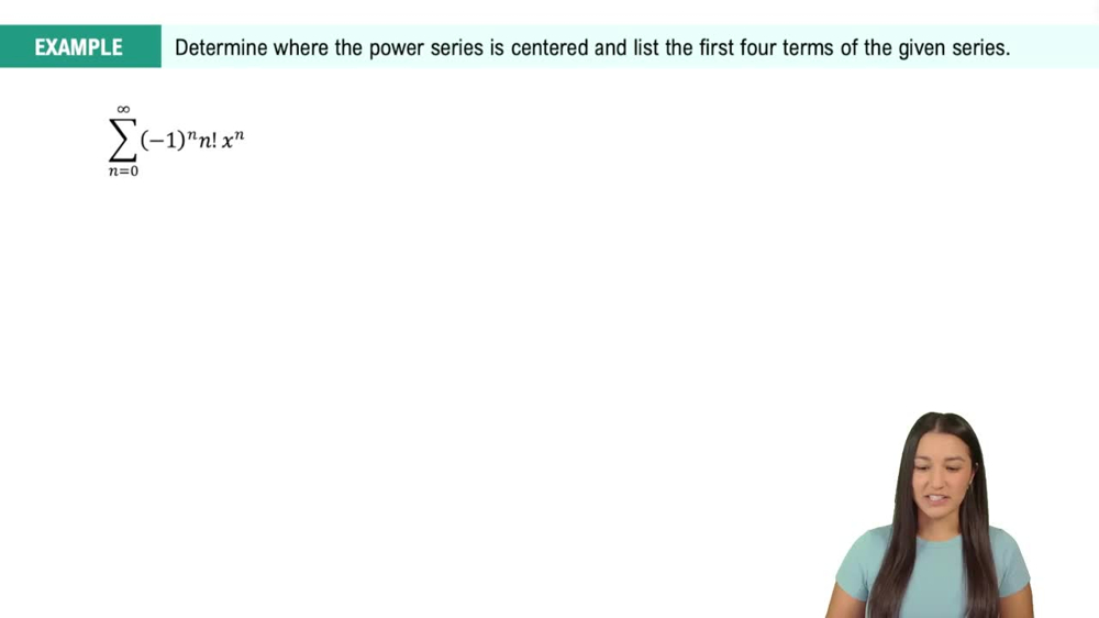 Intro to Power Series Example 2