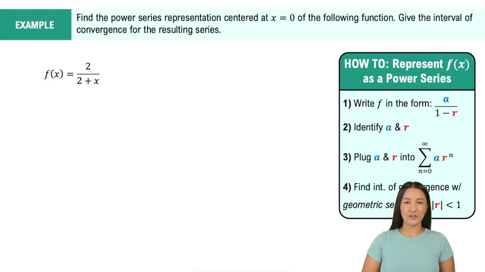 Representing Functions as Power Series Example 8