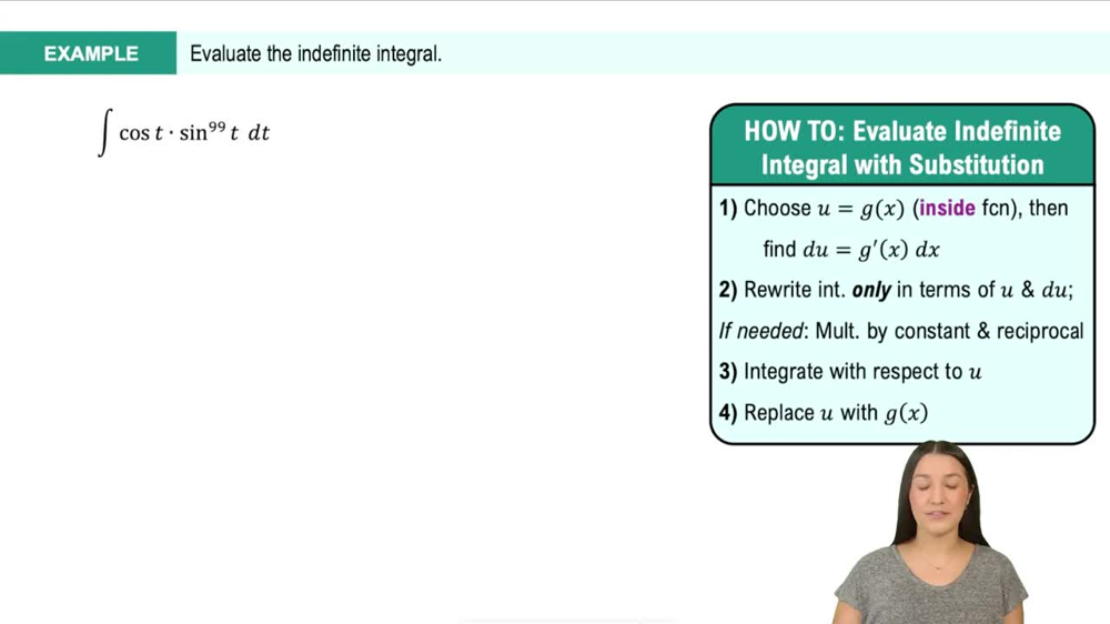 Example 2: Substitution Involving Trig Functions