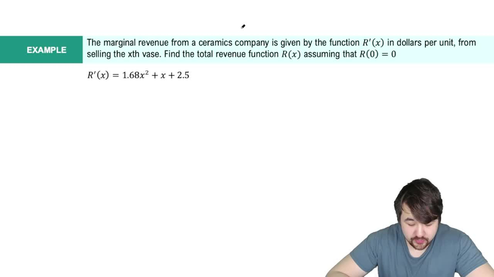 Additional Rules for Indefinite Integrals Example 2