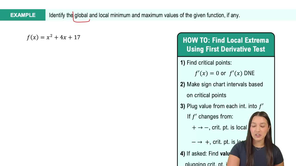 The First Derivative Test: Finding Local Extrema Example 6