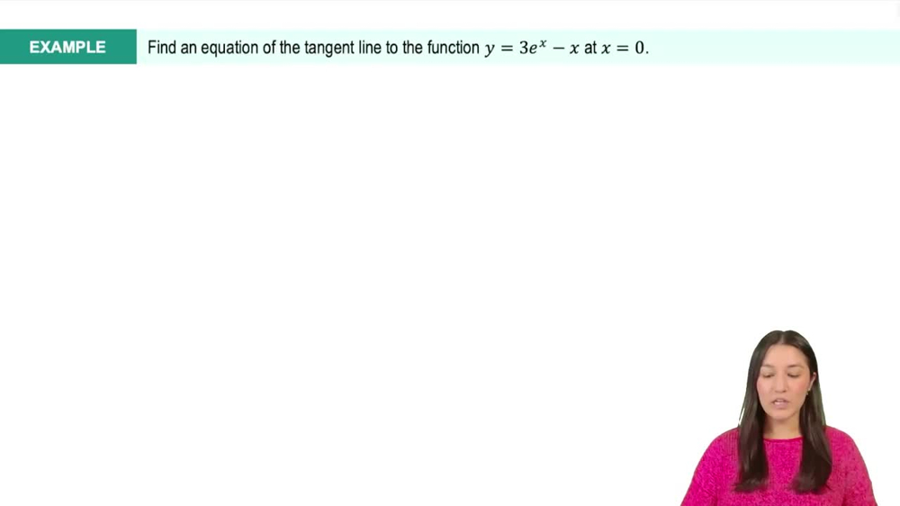 Derivative of the Natural Exponential Function (e^x) Example 3