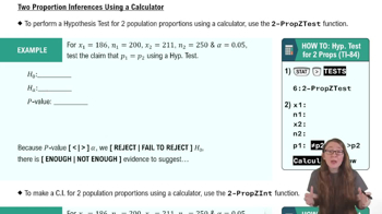 Two Proportions Inferences Using a TI-84